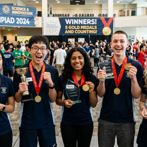 Our Students Shine at the District Science Olympiad — 5 Gold Medals and Counting!